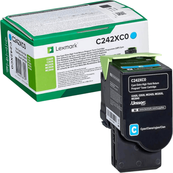LEXMARK Toner High Cyan | C242XC0 - Image 2