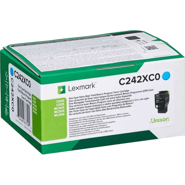 LEXMARK Toner High Cyan | C242XC0 - Image 3