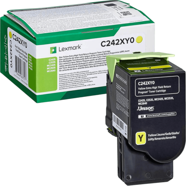 LEXMARK Toner High Yellow | C242XY0 - Image 2