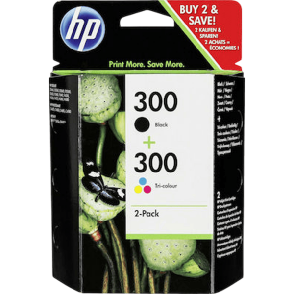 HP Ink 300 Combo Pack Black +  Tri-Color | CN637EE - Image 2