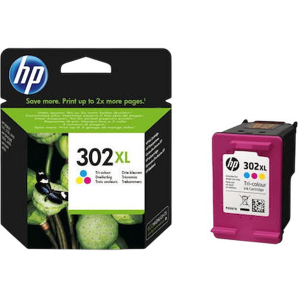 HP Ink 302XL High Yield  Tri-Color | F6U67AE - Image 2