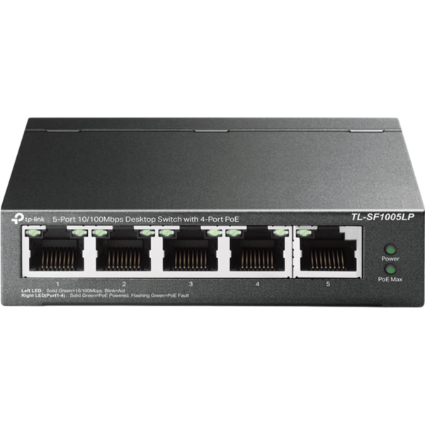 TP-LINK Switch 5-Port 100Mbps 4xPoE | TL-SF1005LP