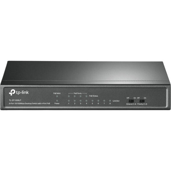 TP-LINK Switch 8-Port 100Mbps 4xPoE | TL-SF1008LP