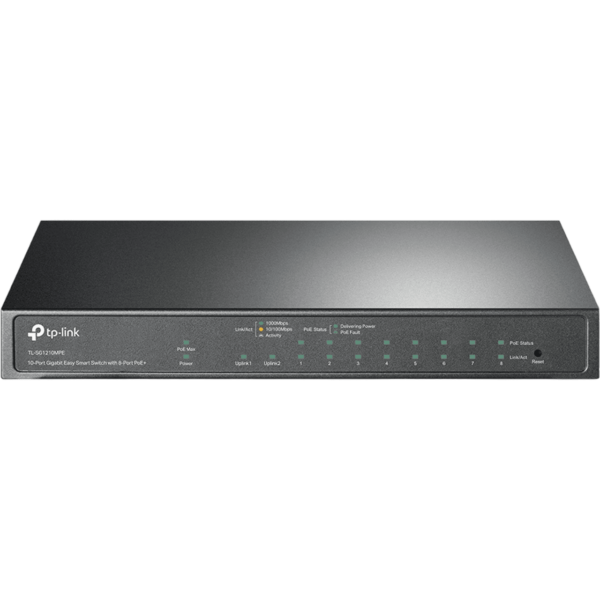 TP-LINK Switch 10-Port Gigabit PoE+ | TL-SG1210MPE