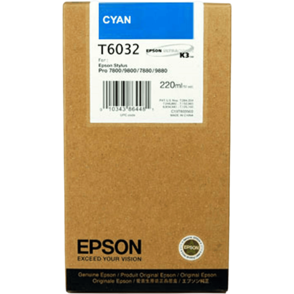 EPSON Ink T6032 Cyan | C13T603200 - Image 3