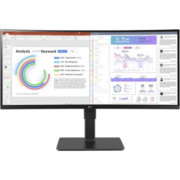 LG Monitor 34'' Curved [IPS | UWQHD | 60Hz | 5ms | 2Y] / 34BQ77QB-B
