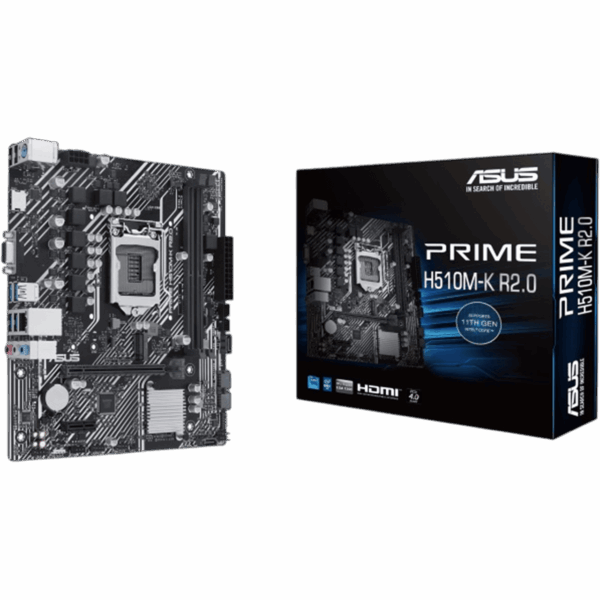 ASUS Motherboard PRIME H510M-K R2.0 [DDR4 | 1200 | MATX] / 90MB1E80-M0EAY0