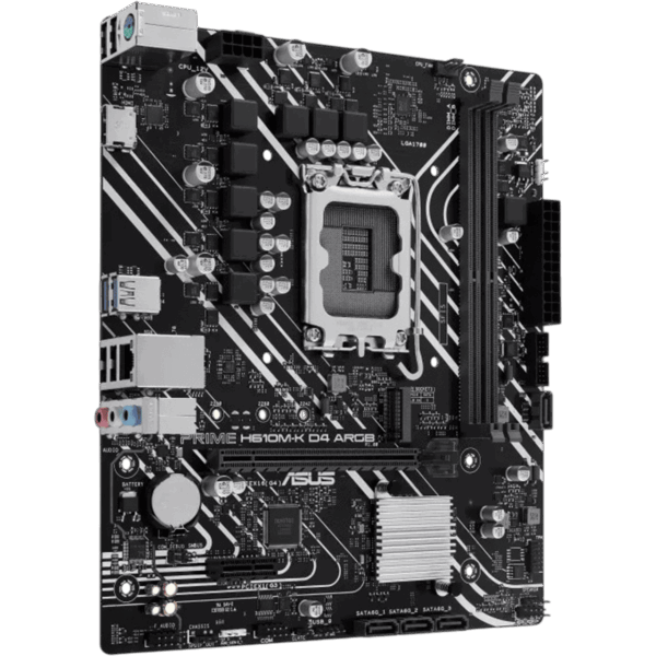 ASUS Motherboard PRIME H610M-K D4 ARGB [DDR4 | 1700 | MATX] / 90MB1HN0-M0EAY0 - Image 2