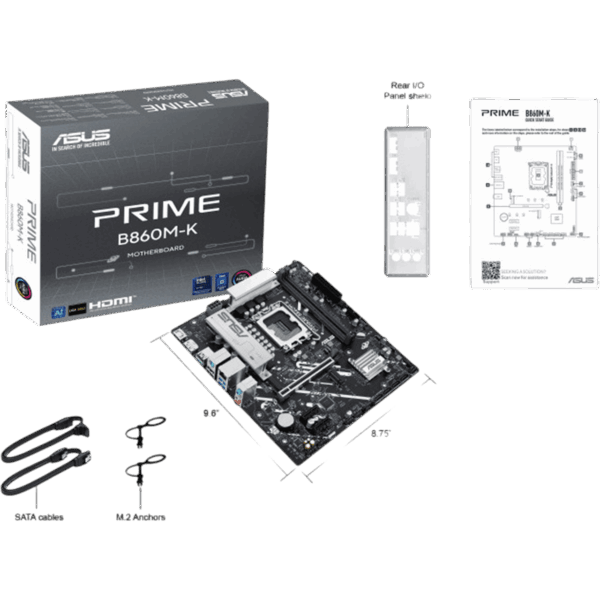 ASUS Motherboard PRIME B860M-K [DDR5 | 1851 | MATX] / 90MB1JT0-M0EAY0 - Image 5