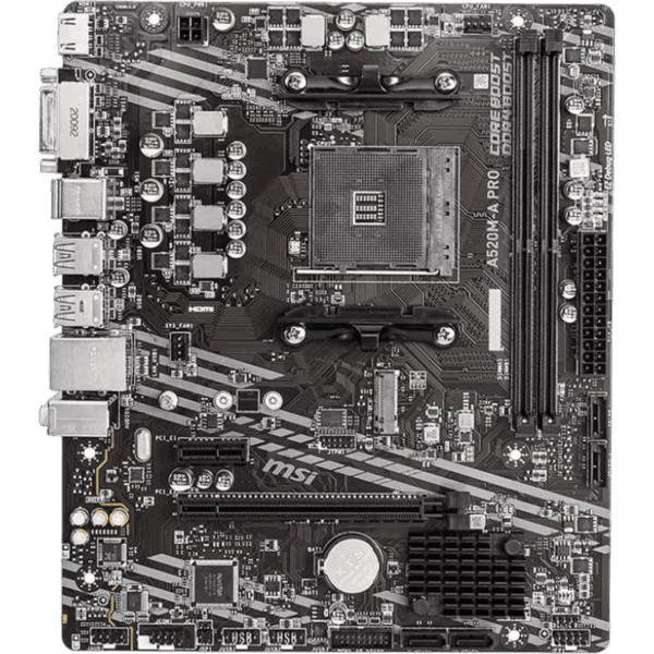 MSI Motherboard A520M-A PRO [DDR4 | AM4 | MATX] / 911-7C96-001 - Image 2