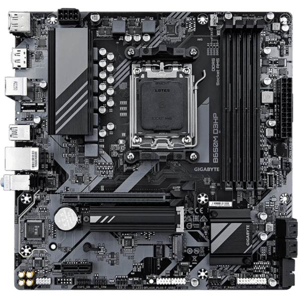 GIGABYTE Motherboard B650M D3HP [DDR5 | AM5 | MATX] / 9MB65MDHP-00-G10 - Image 3