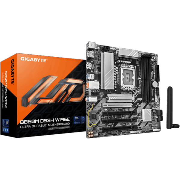 GIGABYTE Motherboard B860M DS3H WiFi6E [DDR5 | 1851 | MATX] / 9MB86MSH6-00-G10 - Image 4