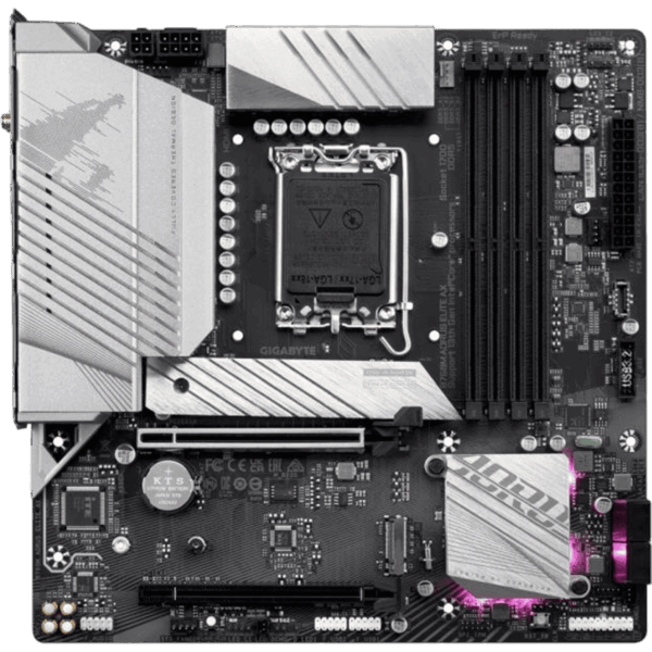 Gigabyte Motherboard B760M AORUS Elite AX [DDR5 | 1700 | MATX] / B760M AORUS ELITE - Image 2