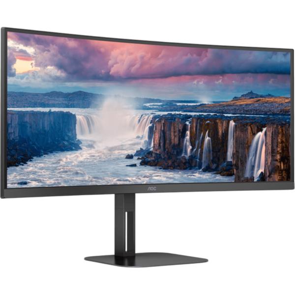 AOC Monitor 34'' Curved [VA | UWQHD | 100Hz | 1ms | 3Y] / CU34V5C/BK - Image 2