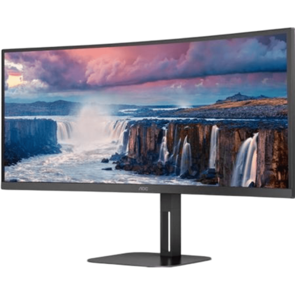 AOC Monitor 34'' Curved [VA | UWQHD | 100Hz | 1ms | 3Y] / CU34V5C/BK