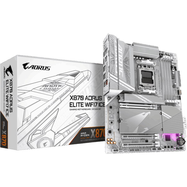 GIGABYTE Motherboard X870 A Elite WiFi7 ICE [DDR5 | AM5 | ATX] / X870 A ELITE WF7 ICE - Image 3