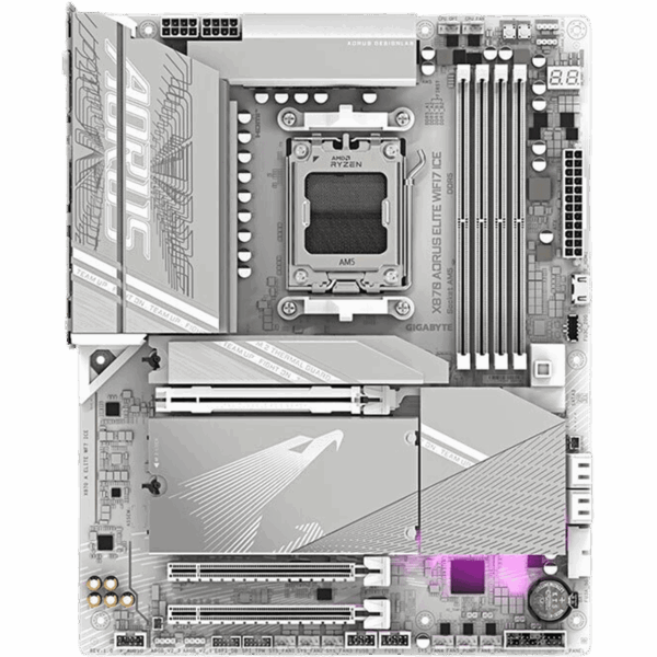 GIGABYTE Motherboard X870 A Elite WiFi7 ICE [DDR5 | AM5 | ATX] / X870 A ELITE WF7 ICE - Image 2