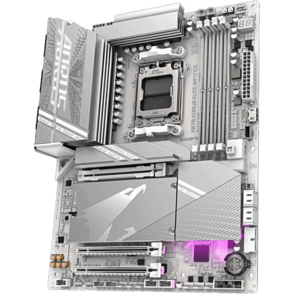 GIGABYTE Motherboard X870 A Elite WiFi7 ICE [DDR5 | AM5 | ATX] / X870 A ELITE WF7 ICE - Image 5
