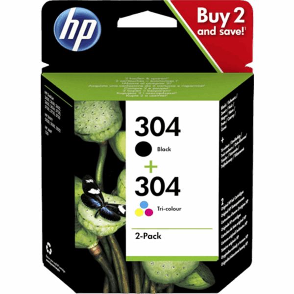 HP Ink 304 Original Black / Cyan / Magenta / Yellow / Multipack | 3JB05AE