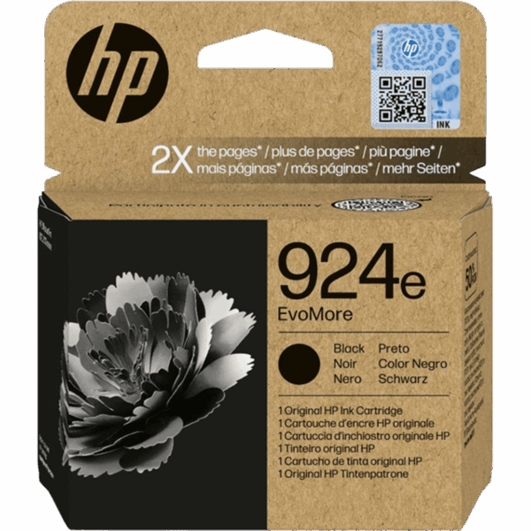 HP Ink 924e EvoMore Black Original Cartridge | 4K0V0NE