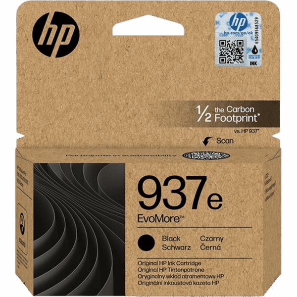HP Ink 937e EvoMore Black Original Cartridge | 4S6W9NE - Image 2