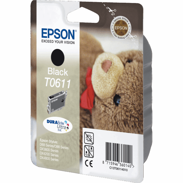 EPSON Ink T0611 Black | C13T06114020 - Image 2