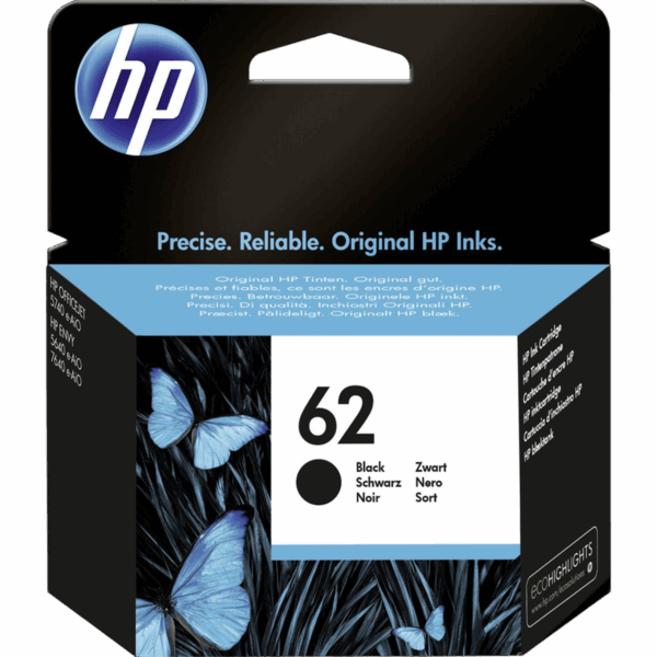 HP Ink 62 Original Standard Yield Black | C2P04AE