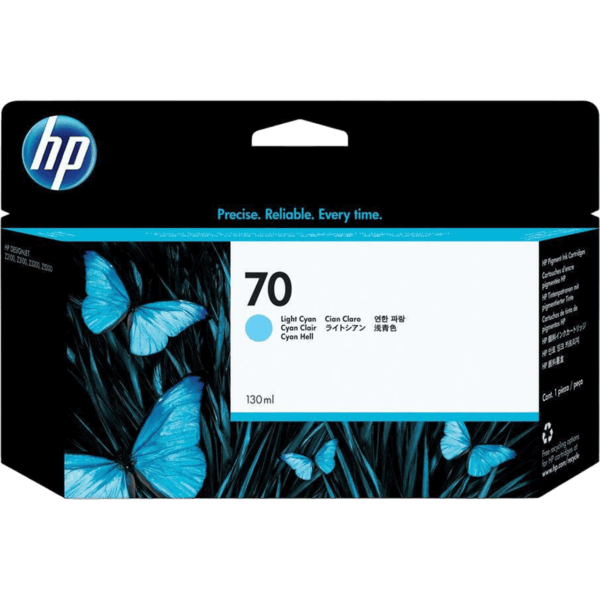 HP Ink 70 Original Light Cyan | C9390A