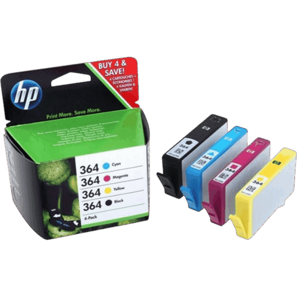 HP Ink 364 Original Black / Cyan / Magenta / Yellow Multipack | N9J73AE - Image 2