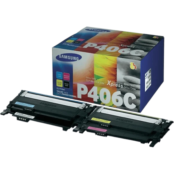 SAMSUNG Ink Toner CLT-P406C 4-Pack CYMK / SU375A - Image 2