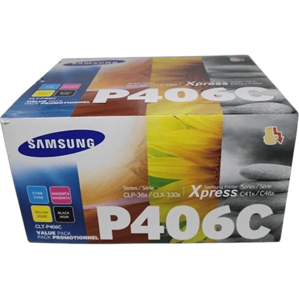 SAMSUNG Ink Toner CLT-P406C 4-Pack CYMK / SU375A