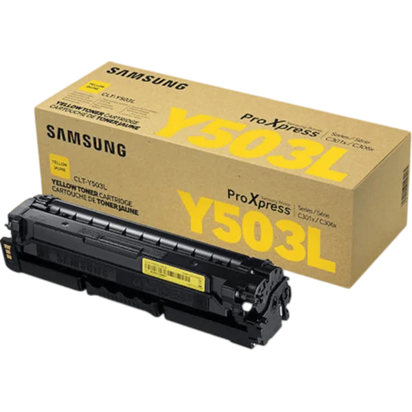 SAMSUNG Ink Toner CLT-Y503L Yellow / SU491A - Image 2