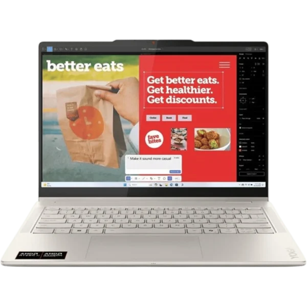 LENOVO Laptop Yoga 7 2in1 14AKP10 14" 2.8K OLED Touch [R7 AI 350 | 32GB | 1TB SSD M.2 | AMD Radeon Graphics | Win 11 Home | 3Y] / 83JR001QGM