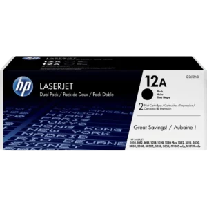 HP Ink Toner 12A Black [Dual Pack] / Q2612AD