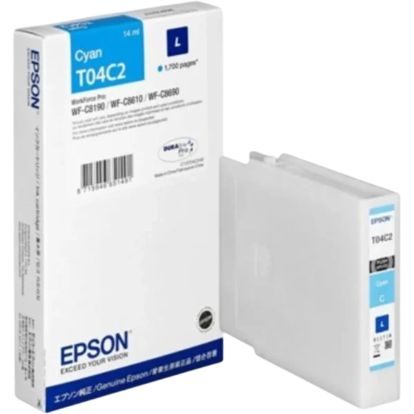 EPSON Ink Cartridge WF-C81xx / WF-C86xx L Cyan 1.7K | C13T04C240 - Image 2