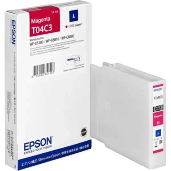 EPSON Ink Cartridge WF-C81xx / WF-C86xx L Magenta 1.7K | C13T04C340 - Image 2
