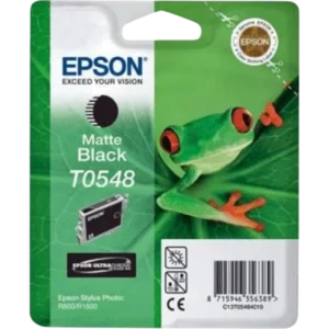 EPSON Ink Cartridge Singlepack Matte Black T0548 UltraChrome Hi-Gloss | C13T05484020