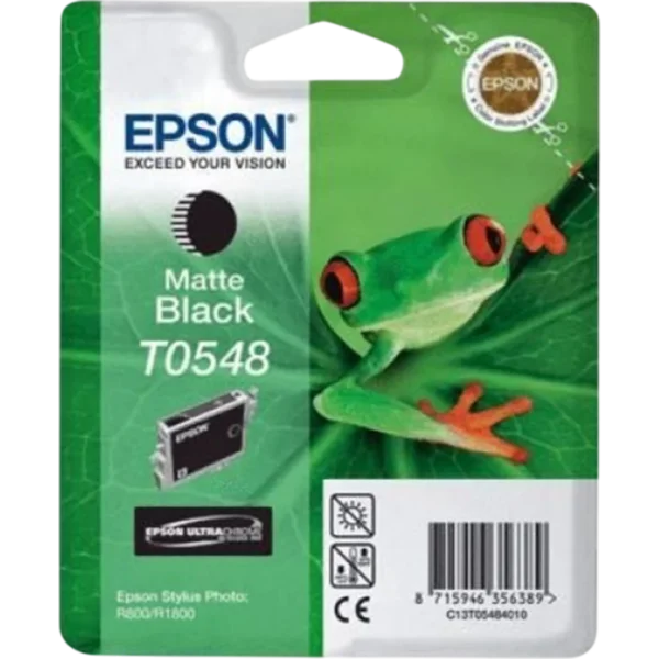 EPSON Ink Cartridge Singlepack Matte Black T0548 UltraChrome Hi-Gloss | C13T05484020