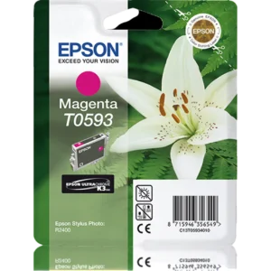 EPSON Ink Cartridge Singlepack Magenta T0593 UltraChrome K3 | C13T05934020