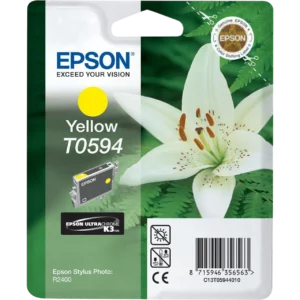 EPSON Ink Cartridge Singlepack Yellow T0594 UltraChrome K3 | C13T05944010
