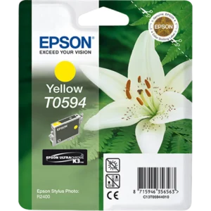 EPSON Ink Cartridge Singlepack Yellow T0594 UltraChrome K3 | C13T05944020