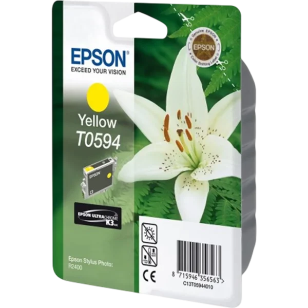 EPSON Ink Cartridge Singlepack Yellow T0594 UltraChrome K3 | C13T05944020 - Image 2
