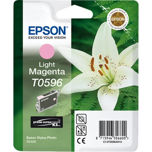 EPSON Ink Cartridge Singlepack Light Magenta T0596 UltraChrome K3 | C13T05964020