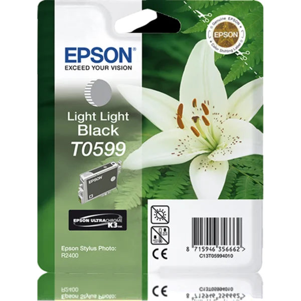 EPSON Ink Cartridge Singlepack Light Light Black T0599 UltraChrome K3 | C13T05994020