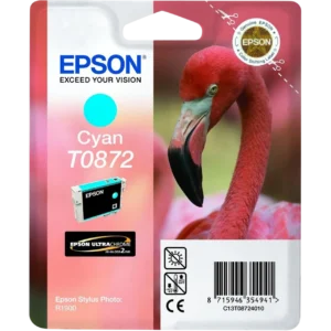 EPSON Ink Cartridge Singlepack Cyan T0872 Ultra Gloss High-Gloss | C13T08724010