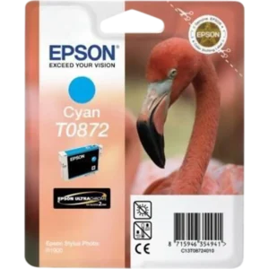 EPSON Ink Cartridge Singlepack Cyan T0872 Ultra Gloss High-Gloss | C13T08724020