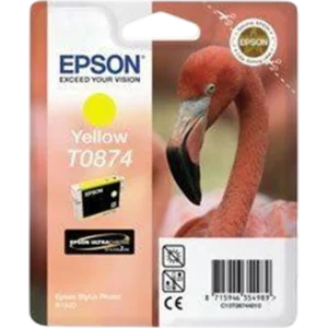 EPSON Ink Cartridge Singlepack Yellow T0874 Ultra Gloss High-Gloss | C13T08744020