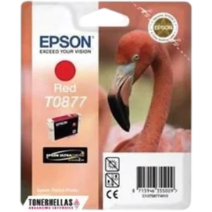 EPSON Ink Cartridge Singlepack Red T0877 Ultra Gloss High-Gloss | C13T08774020