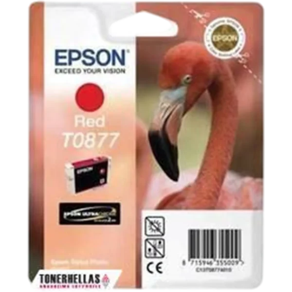 EPSON Ink Cartridge Singlepack Red T0877 Ultra Gloss High-Gloss | C13T08774020