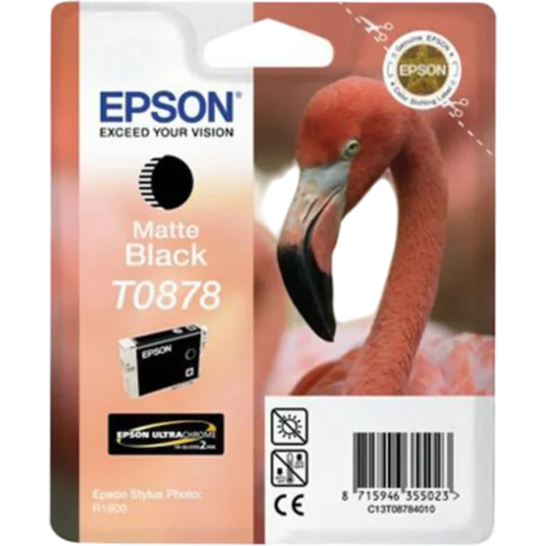 EPSON Ink Cartridge Singlepack Matte Black T0878 Ultra Gloss High-Gloss | C13T08784020
